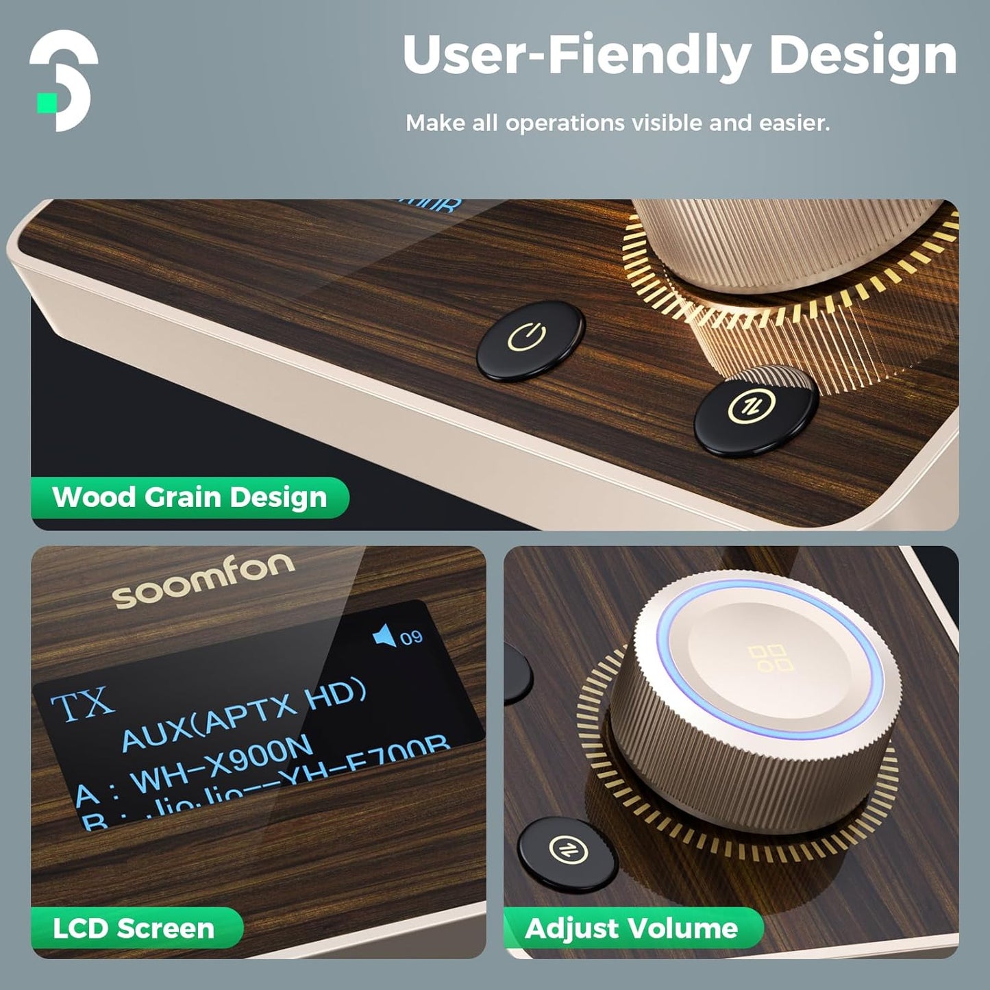 2-in-1 Bluetooth 5.2 Transmitter Receiver AptX Low Latency
