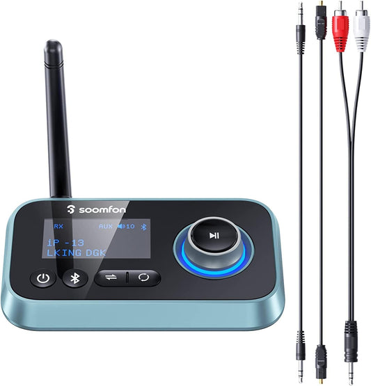 2-in-1 Bluetooth Transmitter and Receiver Optical, RCA, Aux