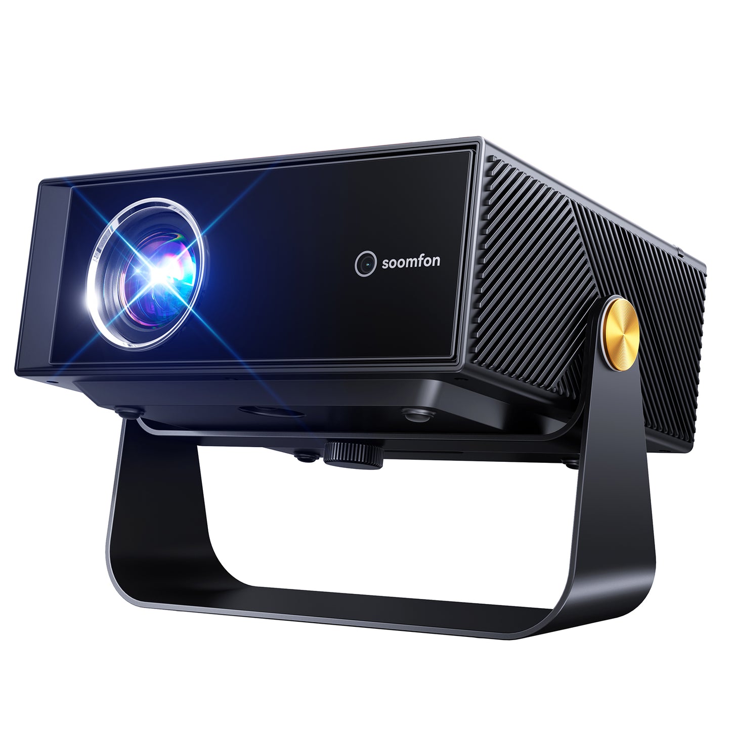 SOOMFON SK3 Smart Projector with WiFi and Bluetooth 1080P Native HDR10 - Portable Outdoor Movie Mini Projector with Stand Auto Focus & Keystone, Zoom for Home/Bedroom Compatible with Netflix
