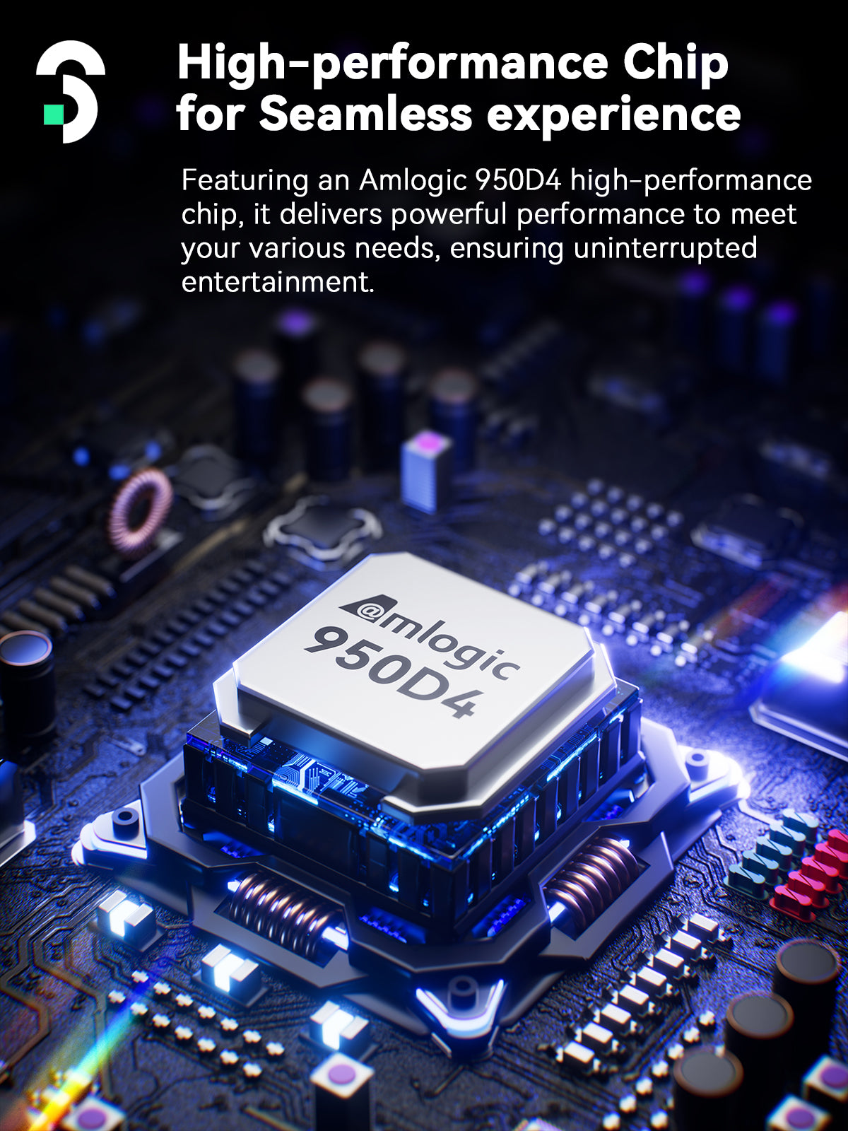 SOOMFON SK3 Smart Projector with WiFi and Bluetooth 1080P Native HDR10 - Portable Outdoor Movie Mini Projector with Stand Auto Focus & Keystone, Zoom for Home/Bedroom Compatible with Netflix